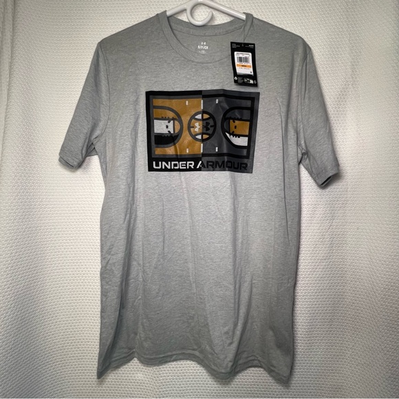 Under‎ Armour Men's Basketball Graphic Gray T-Shirt Size Small NWT Loose Fit - Picture 1 of 5